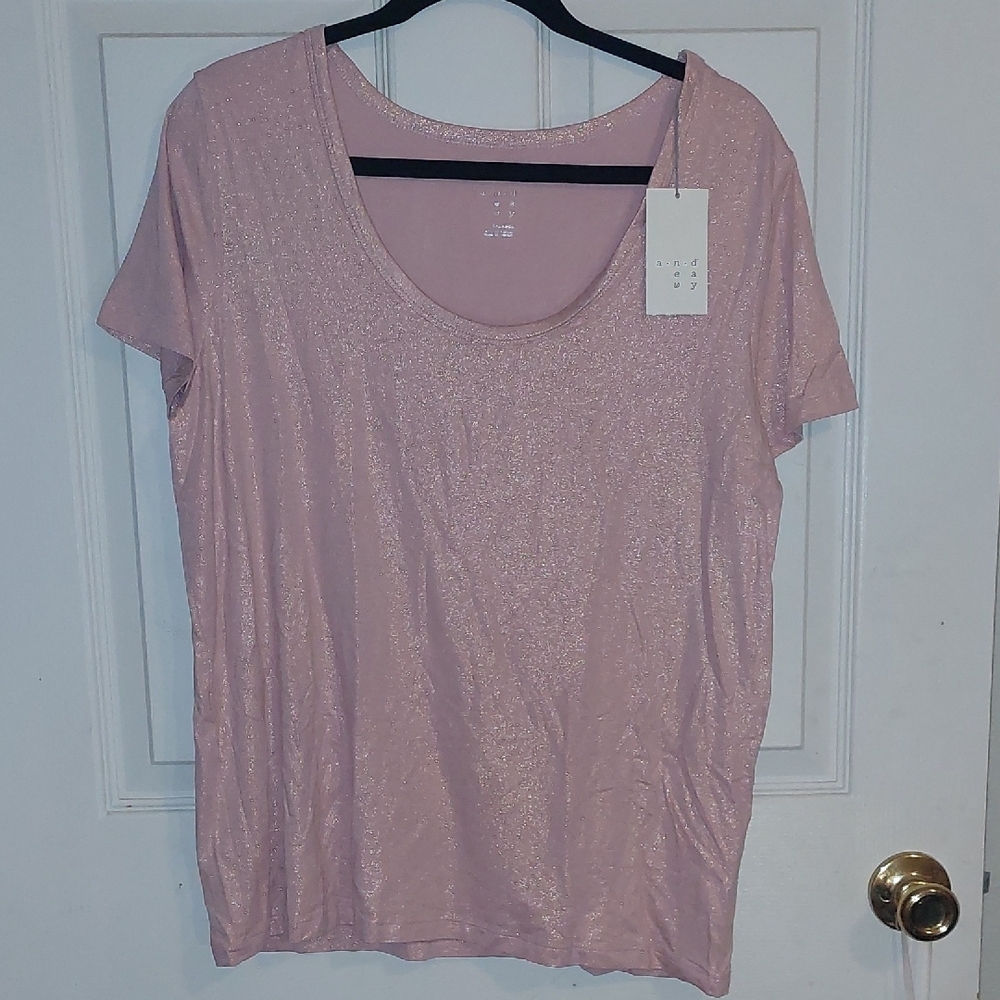 A New Day Pink Relaxed Short Sleeve T-Shirt